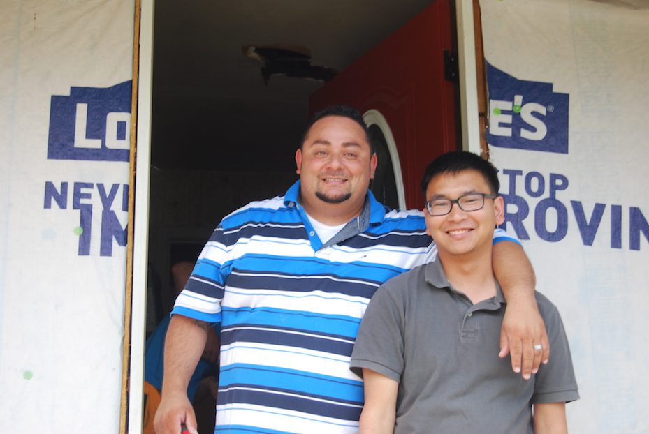 Alonso and Henry, seminarians for the US Province, are caught here on break in the midst of projects with Sacred Heart Southern Missions. All of our seminarians spend part of their summer serving in one of our SCJ ministries. In August they will return to Chicago to continue their studies.