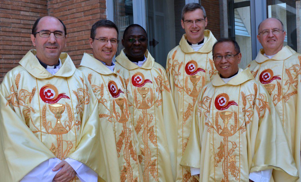 The new General Council; Fr. Steve is on the left.