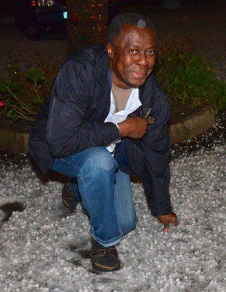 "Snow!" Fr. Albert touched snow for the first time during his last year in Rome. 
