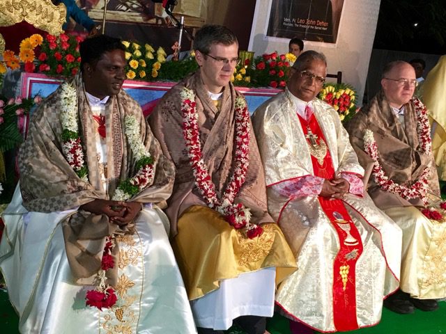Frs. Heiner and Steve were honored guests at ordinations in India.