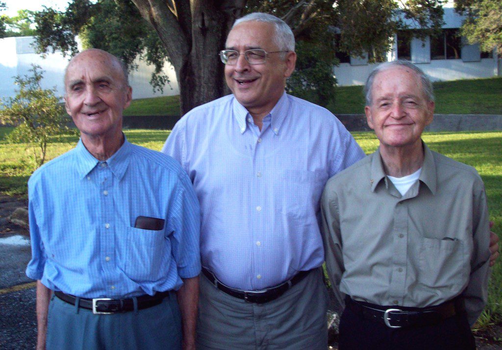 Fr. Vega (right) with Br. Gave Kersting and Fr. José Ornelas Carvalho during the 2013 general visitation.