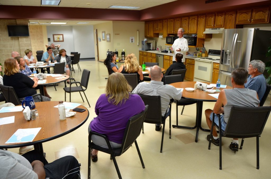 Fr. Tom speaks to our development office staff
