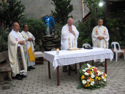 Fr. Bernie Rosinski (center) was the main celebrant at the Kasanag Daughters Foundation anniversary Mass