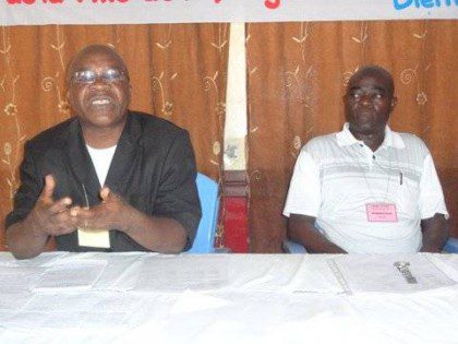 Fr. Zenon Sendeke, provincial superior of Congo, speaks during the a recent workshop on youth in Kisangani