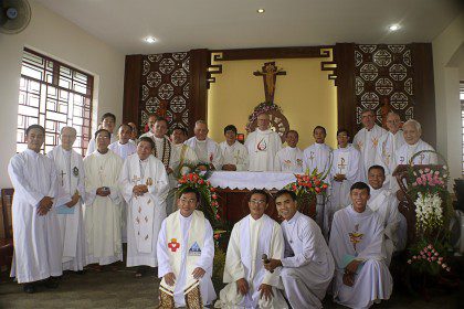 SCJs pose for a group photo after the inauguration Mass for the Vietnamese District