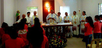 Fr. John van den Hengel, vicar general, was the main celebrant at the blessing of the new home for the Kasanag Daughters Foundation