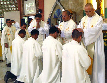 Four SCJs were ordained to the priesthood last week in the Philippines.