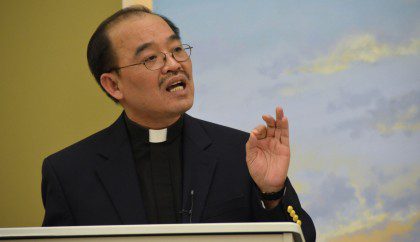 Fr. Quang Nguyen speaks March 26 at the Dehon Lecture
