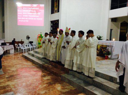 Newly ordained deacons in the Philippines