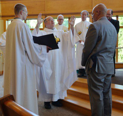 Fr. Steve begins the profession ceremony
