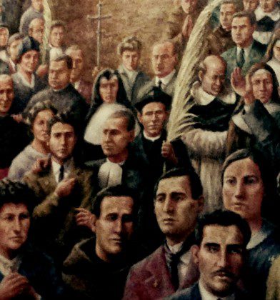 Bl. Juan Maria holds the palm of a martyr in this painting at the cathedral in Valencia, Spain.