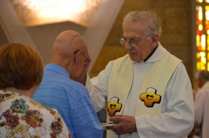 Fr. Ed Griesemer during a previous Mass of Healing at SHSST.