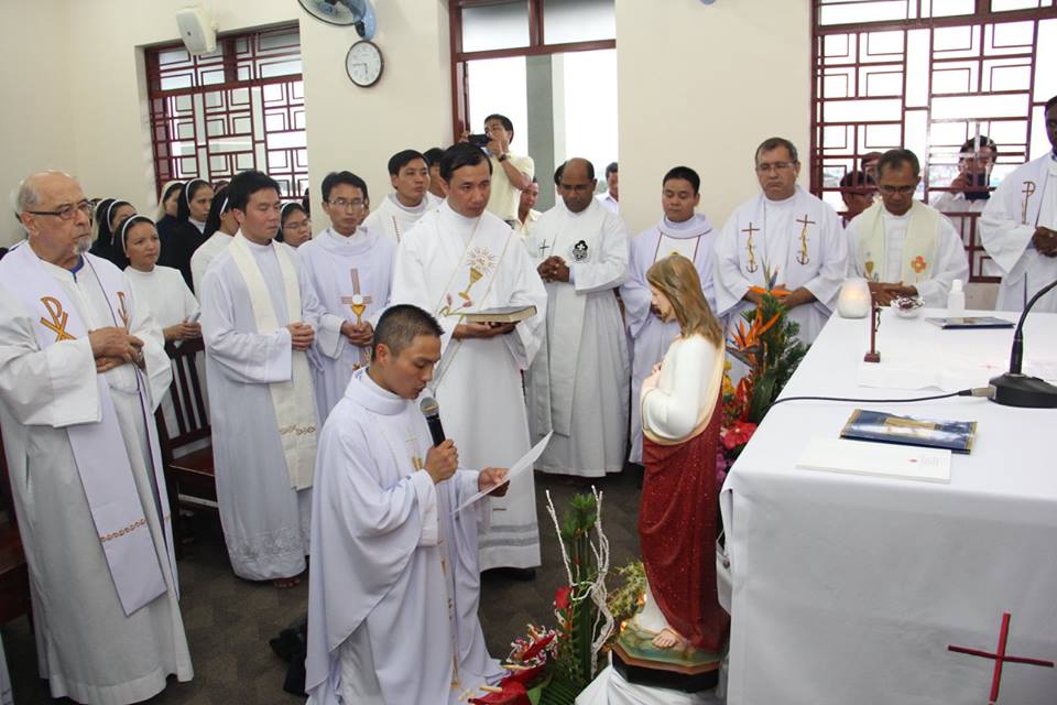 Fr. Francis during the installation ceremony
